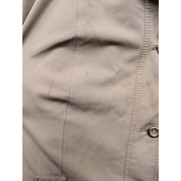 Vintage Forecaster International Trench Coat Lined Jacket Tan Brown Button Front - Picture 10 of 14